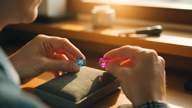 Saphirs bleus vs saphirs roses : nuances et spécificités